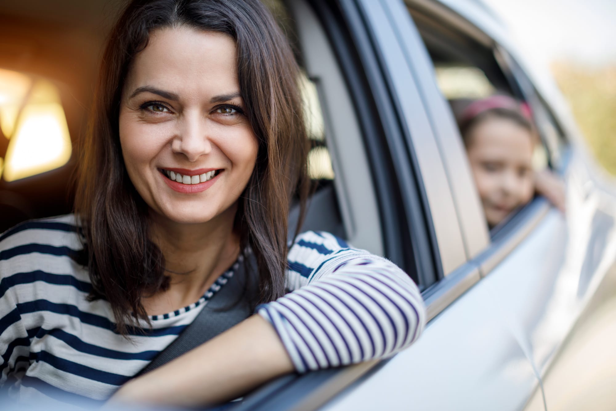 femme au volant